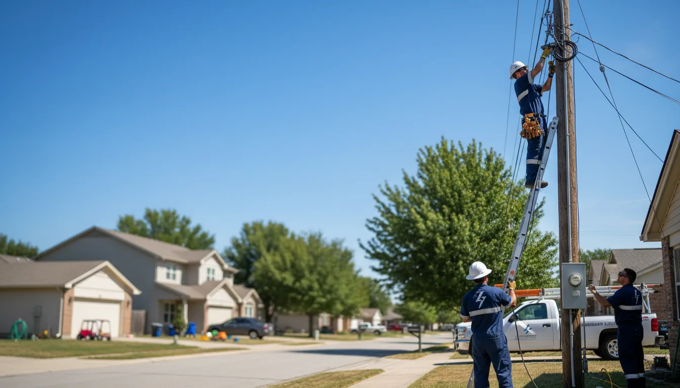 Residential electrician providing installation services in Burns, KS